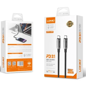 کابل شارژ USB-C به USB-C الدینیو مدل LC921C